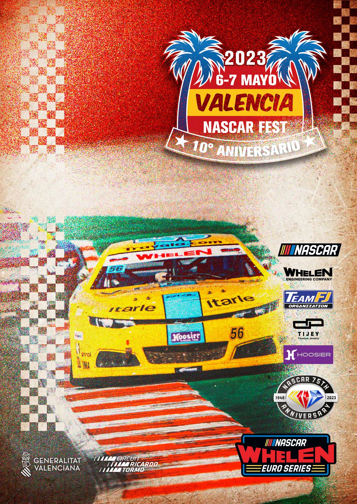 Official Release 2023 Valencia Nascar Fest Poster